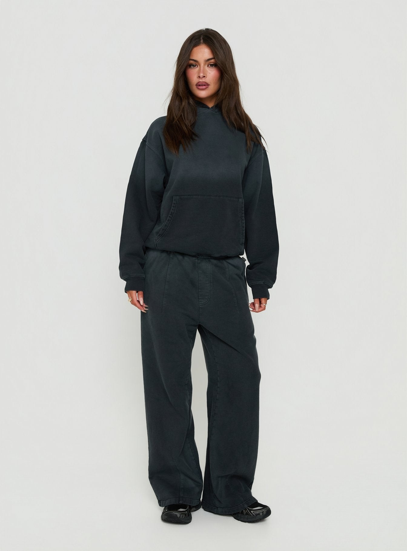 American Thrift Pullover Oversized Hoodie Black view 3