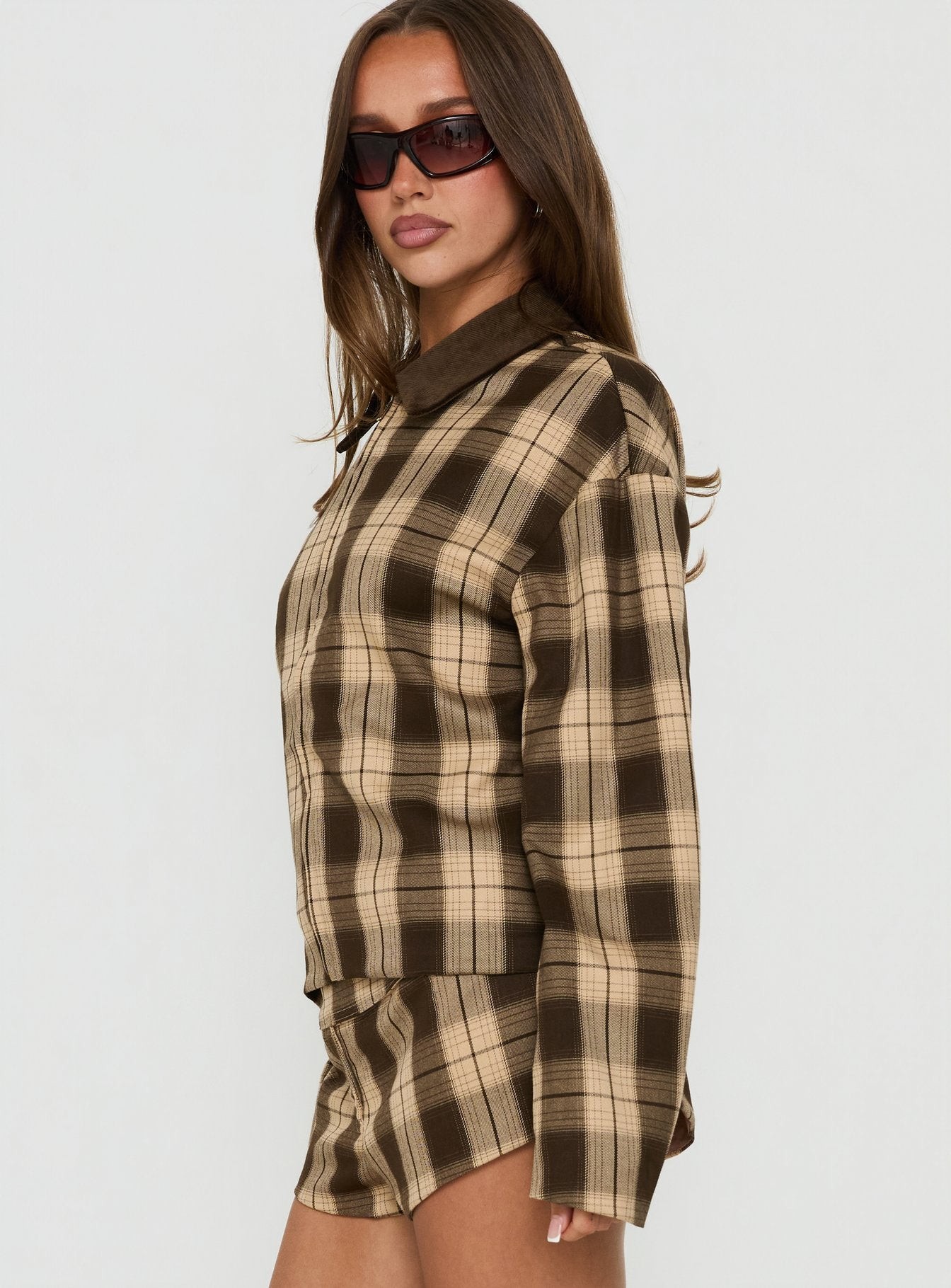 Schnieder Contrast Jacket Brown Check view 4